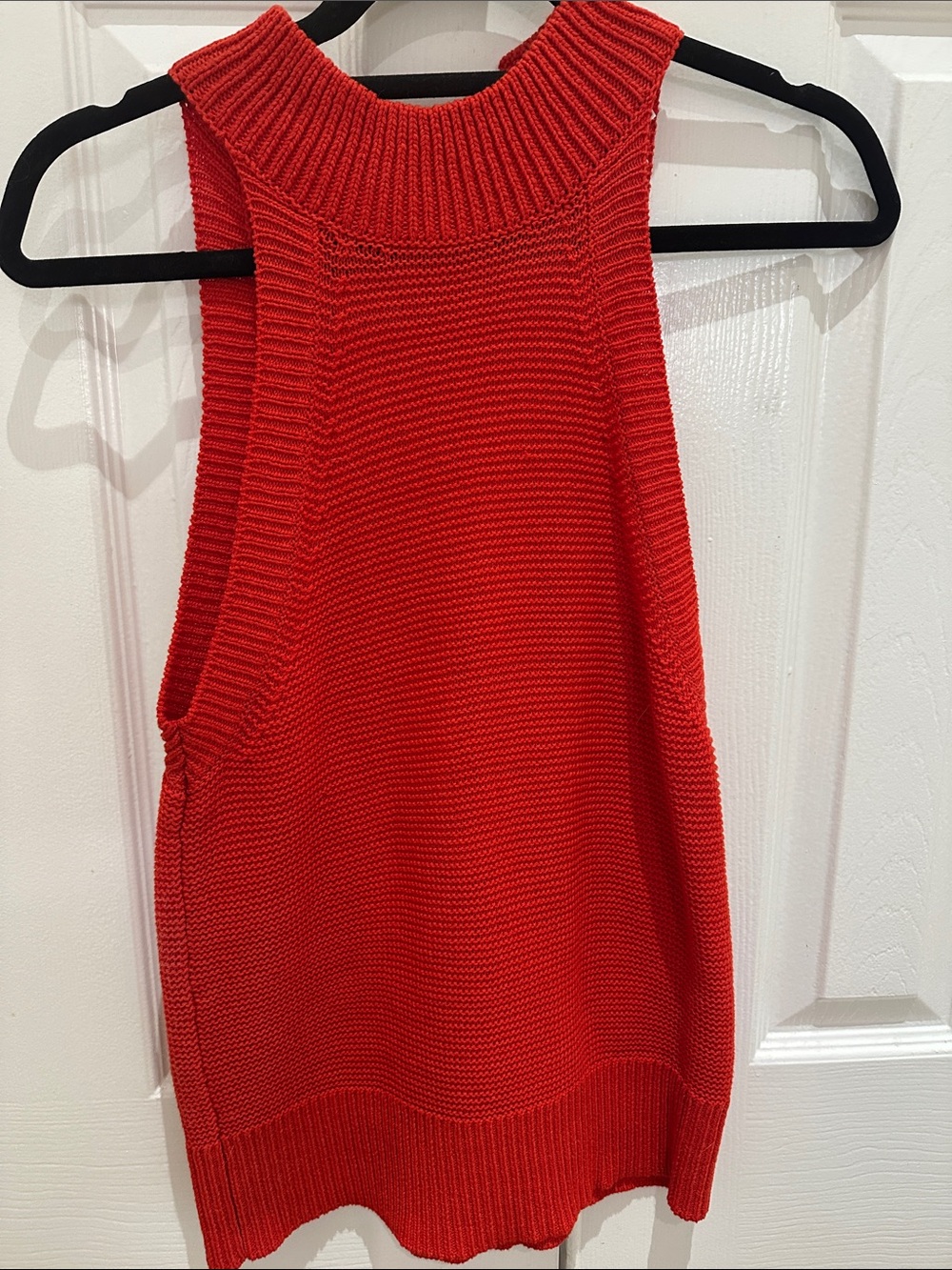 Joie XS Sleeveless Knit Tank Top in Bright Red